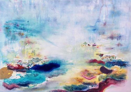 abstract landscape painting by Roberta Tetzner