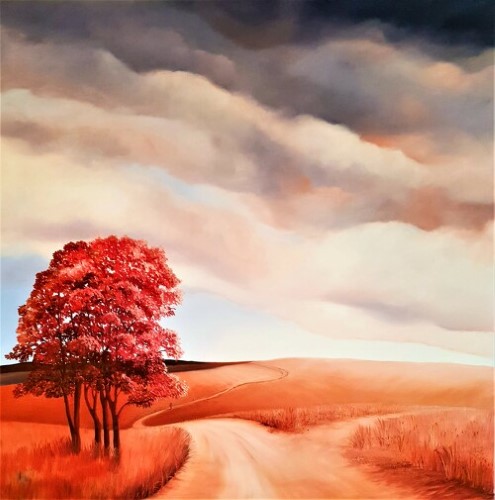 landscape painting by Lucinda Leveille