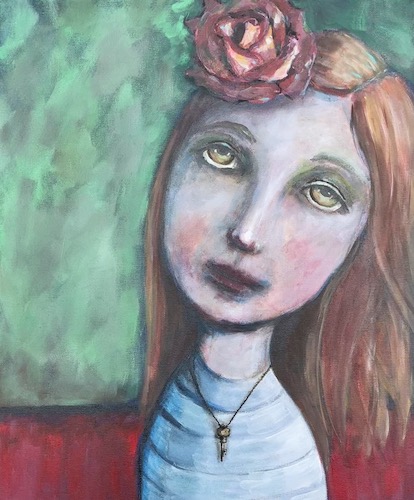 painted portrait by Rebecca Berman