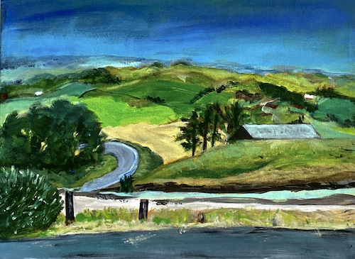 Painting of Hidden Valley in California