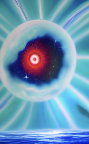 Eye Nebula digital art made with AI