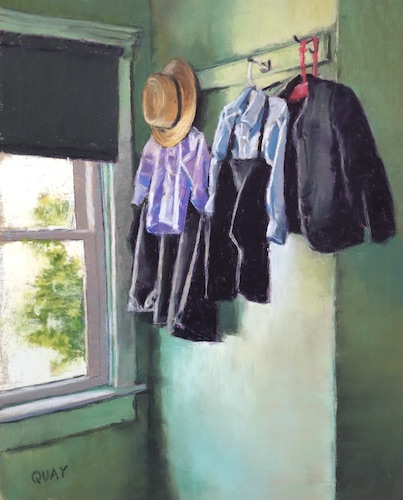 Pastel painting of Amish clothing