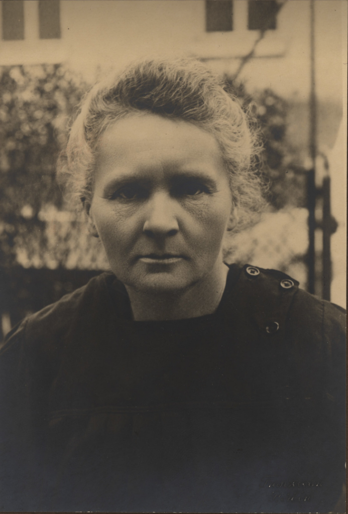Marie Curie. Portrait of Marie Curie (1867-1934), c. 1934, Smithsonian Libraries and Archives, Washington, D.C., USA.