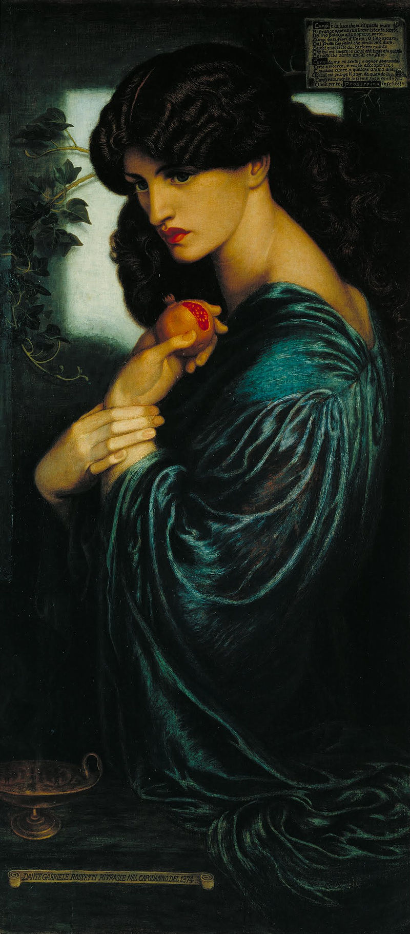 Jane Morris: Dante Gabriel Rossetti, Proserpine, 1874, Tate Britain, London, UK.