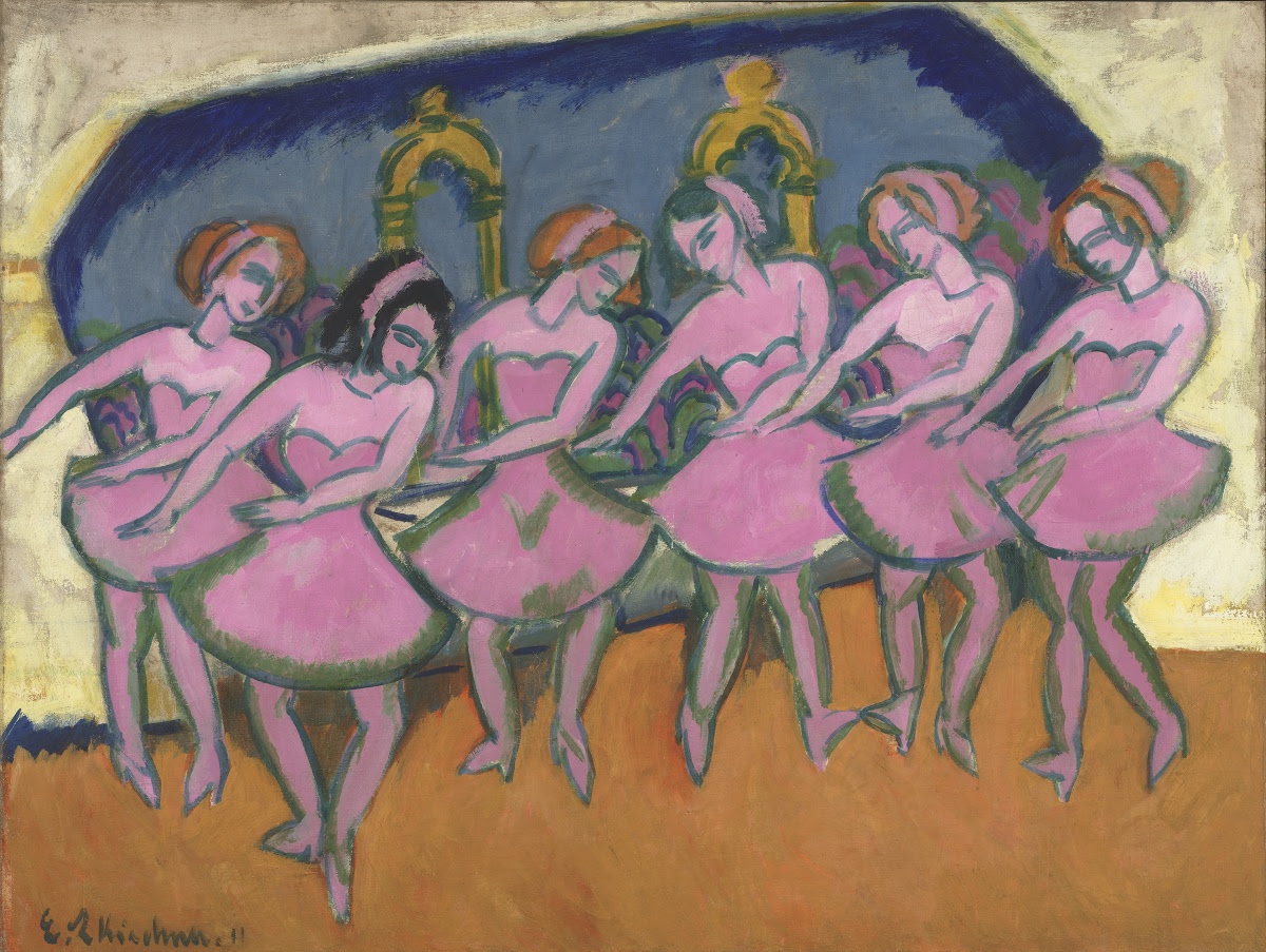 Ernst Ludwig Kirchner, Six Dancers, 1911, Virginia Museum of Fine Arts, Richmond, VA, USA.