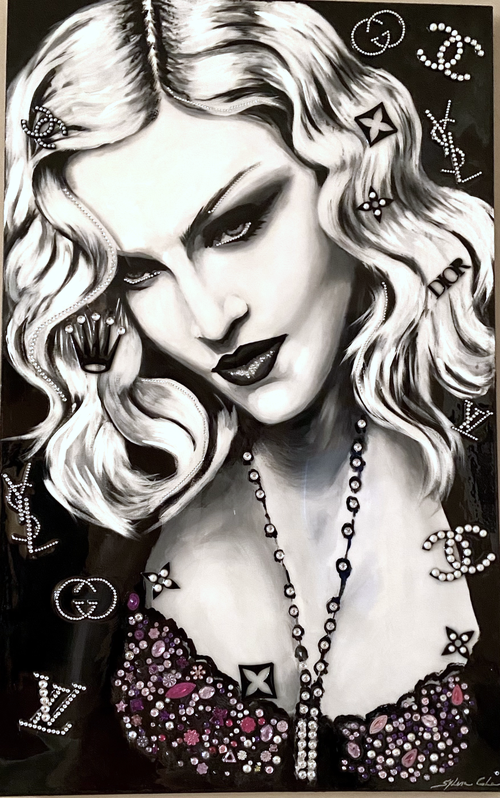 portrait of Madonna by Sylvia Cohen