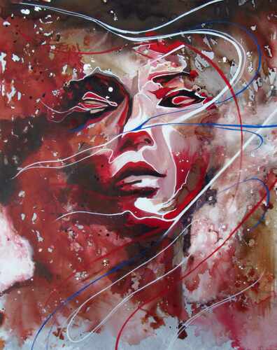 abstract portrait of a woman by Liliana Rodriguez