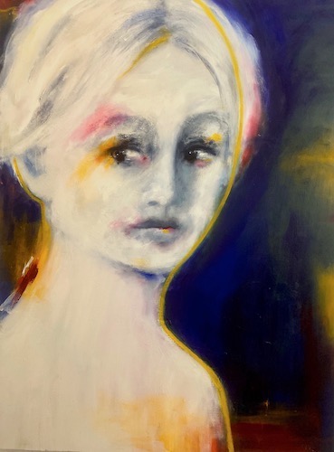 oil painting of a woman by Julie Feldman