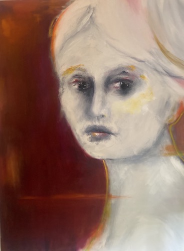 portrait of a woman by oil painter Julie Feldman