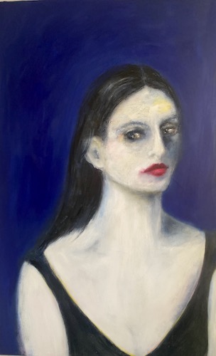 oil painting female portrait by Julie Feldman
