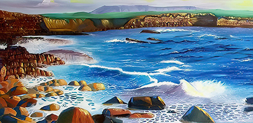 seascape by oil painter Rossana Kelton