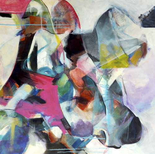 abstract painting by artist Yasmeen Beyhum