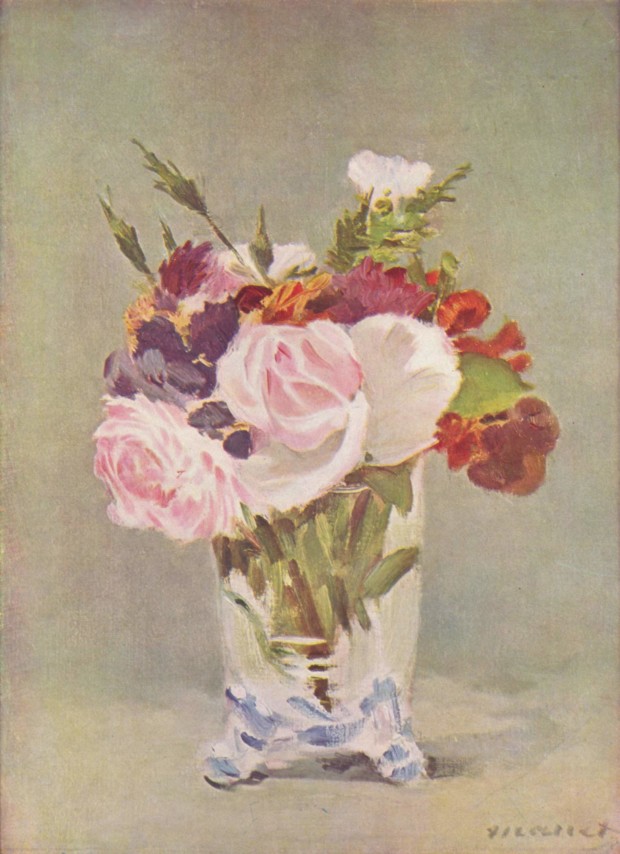 Manet and Saint Francis Edouard Manet - Flowers in a Crystal Vase. c. 1882, in National Gallery of Art, Washington D.C. Manet and Saint Francis