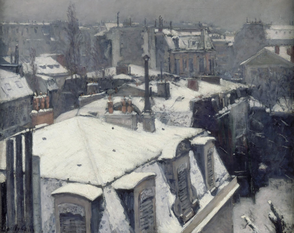 Gustave Caillebotte, Rooftops in the Snow, 1878, Musée d'Orsay, Paris.