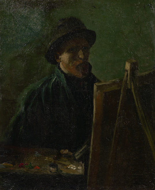 van Gogh self-portrait: Vincent van Gogh, Self-Portrait as a Painter, Paris, September-November 1886, credits: Van Gogh Museum, Amsterdam (Vincent van Gogh Foundation)