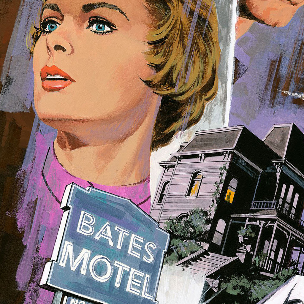 Psycho movie poster by Paul Mann