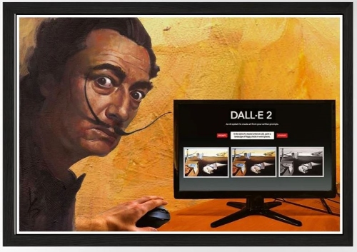 humorous composition of Dali's secret