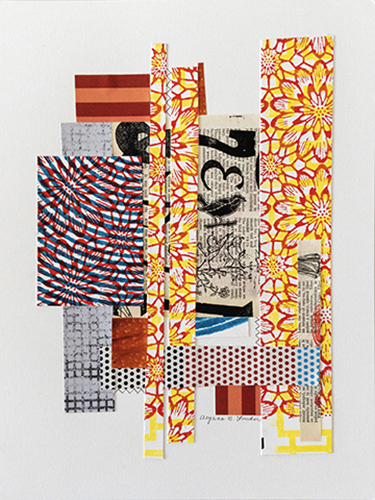 contemporary mixed media collage