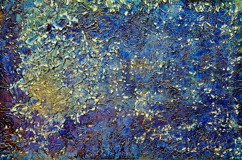 floral abstract acrylic painting