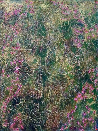 colorful floral abstract art