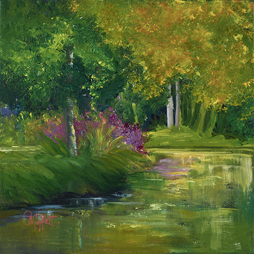 landscape oil painting river scene