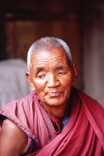 fine art photo of a Buddhist monk