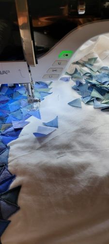 fiber collage construction technique