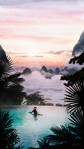 infinity pool sci-fi image