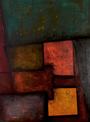 abstract geometric painting