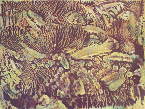 light and ethereal textured abstract painting