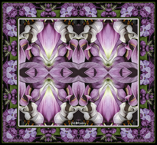 purple floral image collage digital photos