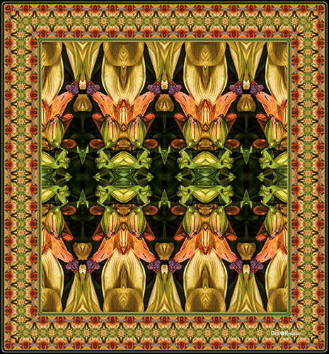 soothing floral photo collage