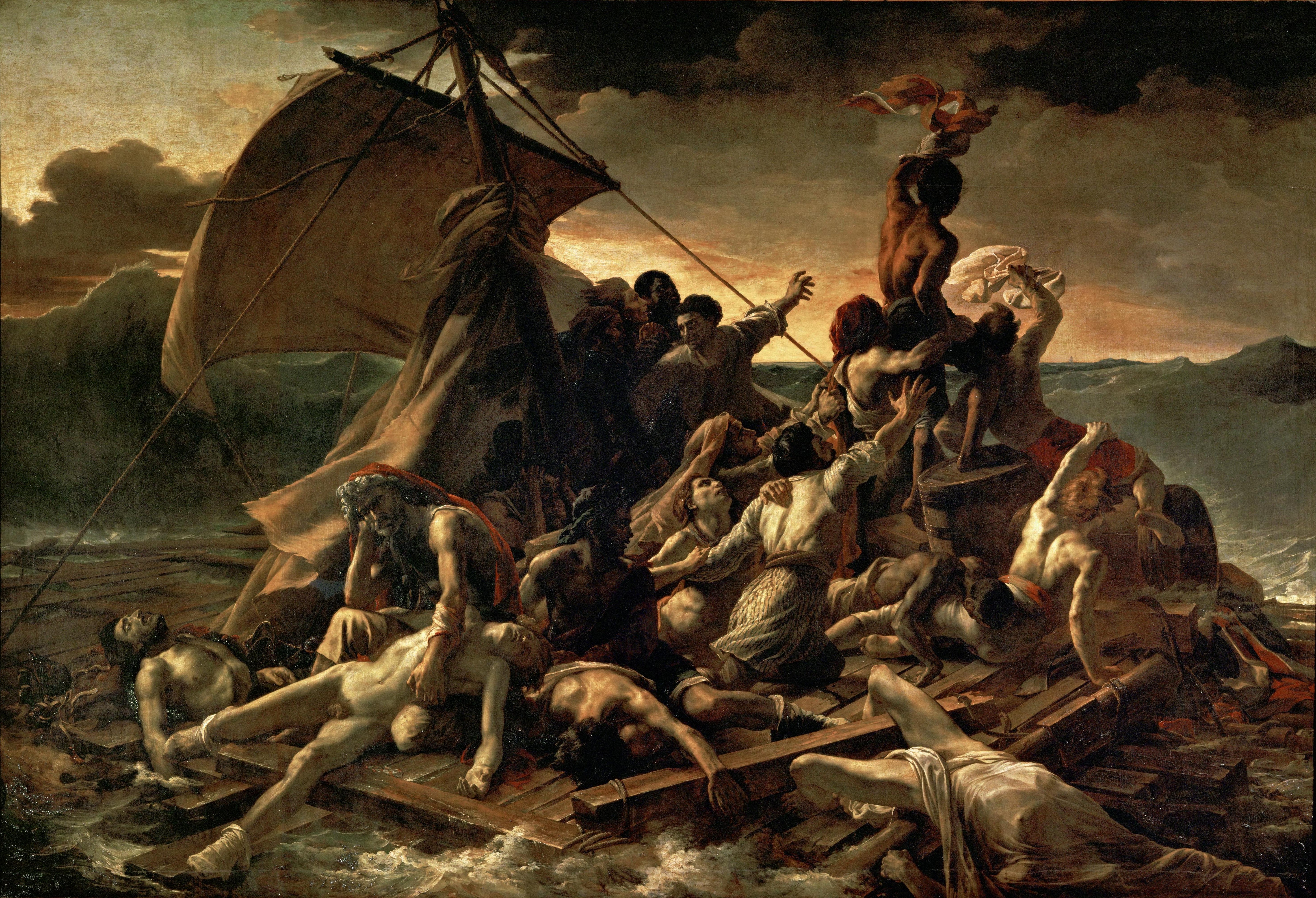 Théodore Géricault, The Raft of the Medusa, 1818-1819, Louvre, Paris, France.