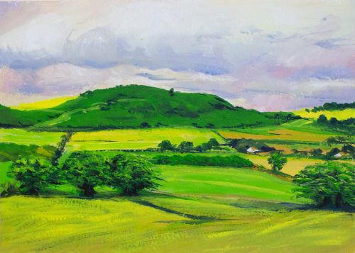 landscape painting of Scotland by Rhia Janta-Cooper