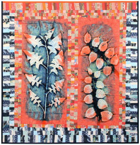 Nature and weather related fiber art