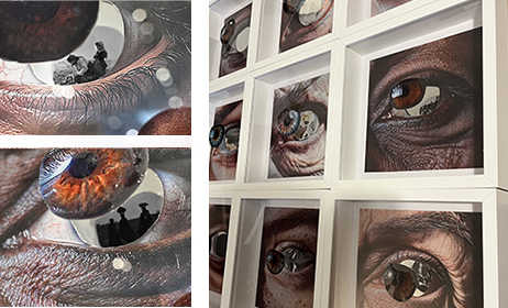 Nine Testimonies, layered interactive art