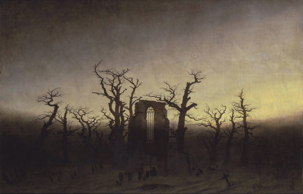Caspar David Friedrich, Abbey in the Oakwood, 1809-10, Alte Nationalgalerie, Berlin.