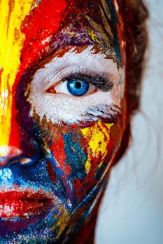 painted face