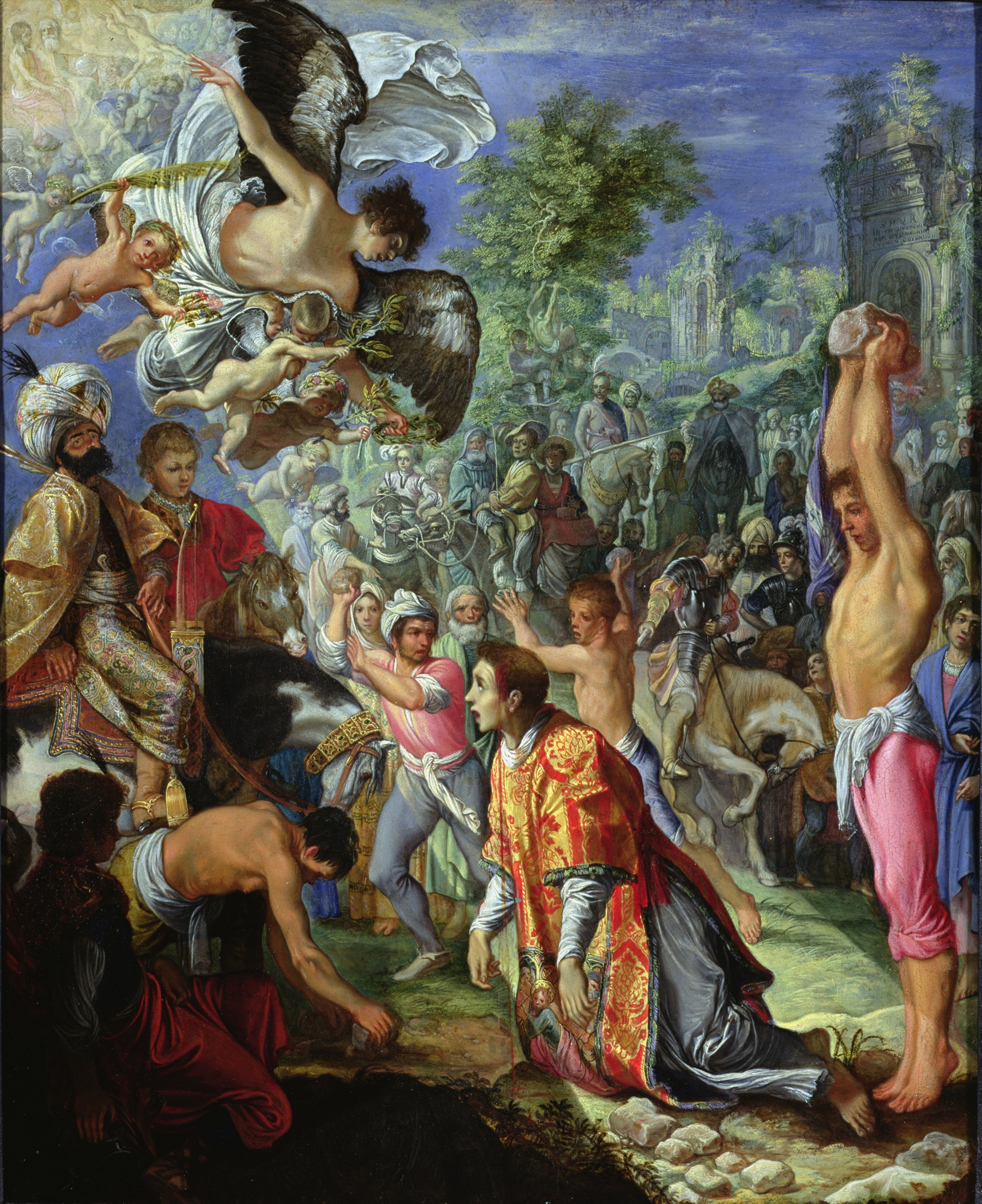 Adam Elsheimer, Stoning of St. Stephen, 1604, Scottish National Galleries, Edinburgh, UK.
