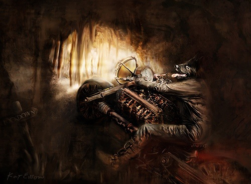 digital art in a steampunk style