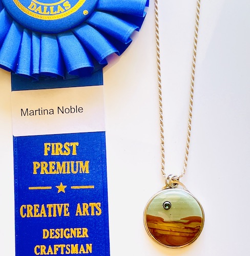 award-winning jasper moonrise necklace