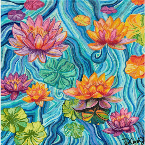 waterlilies painting