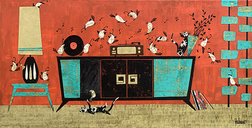 mid-century modern whimsical design