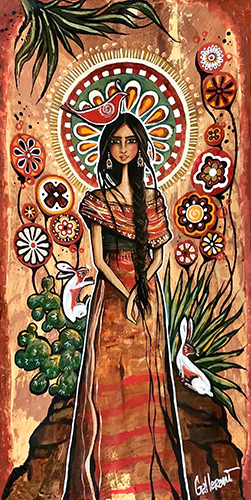 painting of a desert goddess