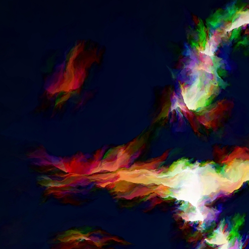 dramatic and dark abstract digital art