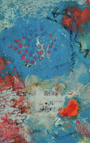 colorful mixed media artwork