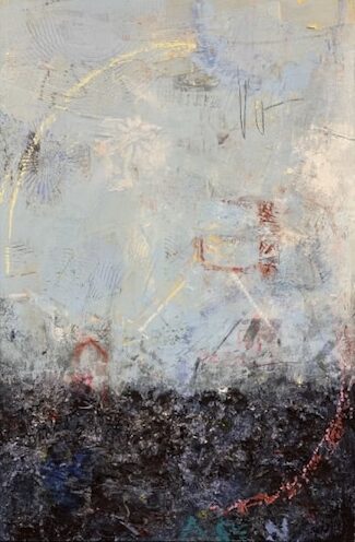 ethereal abstract mixed media painting