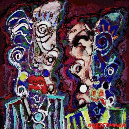 abstract iPad figurative painting