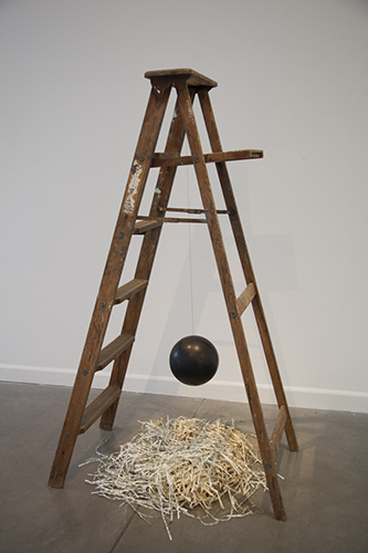 installation art depicting futuristic imaginary nest