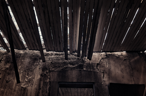 fine art photo of an interior of a house in a ghost town
